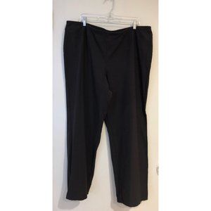 Eileen Fisher 3X Brown Yoke Straight-Leg Pants